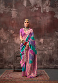 Multicolor Rangkaat Handloom Weaving Silk Saree