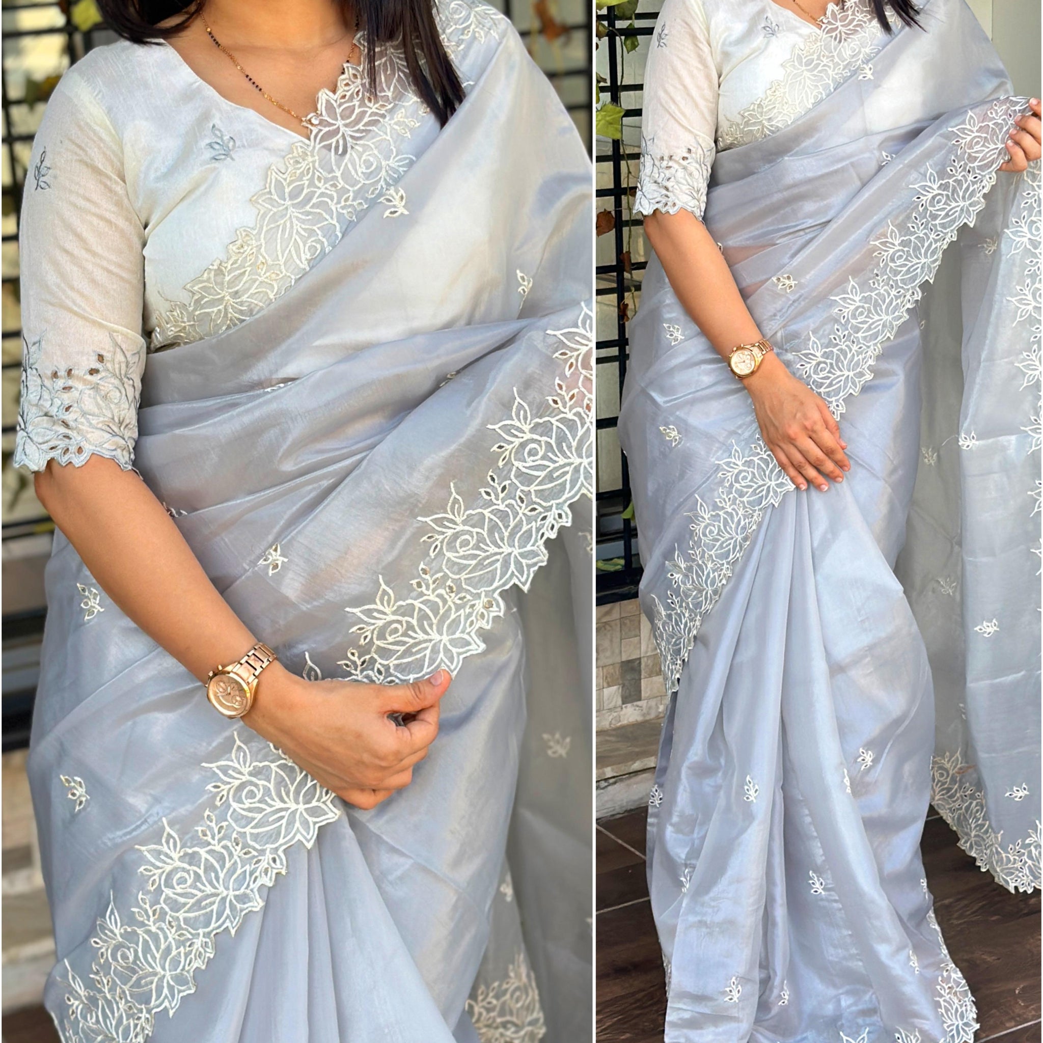 Organza saree