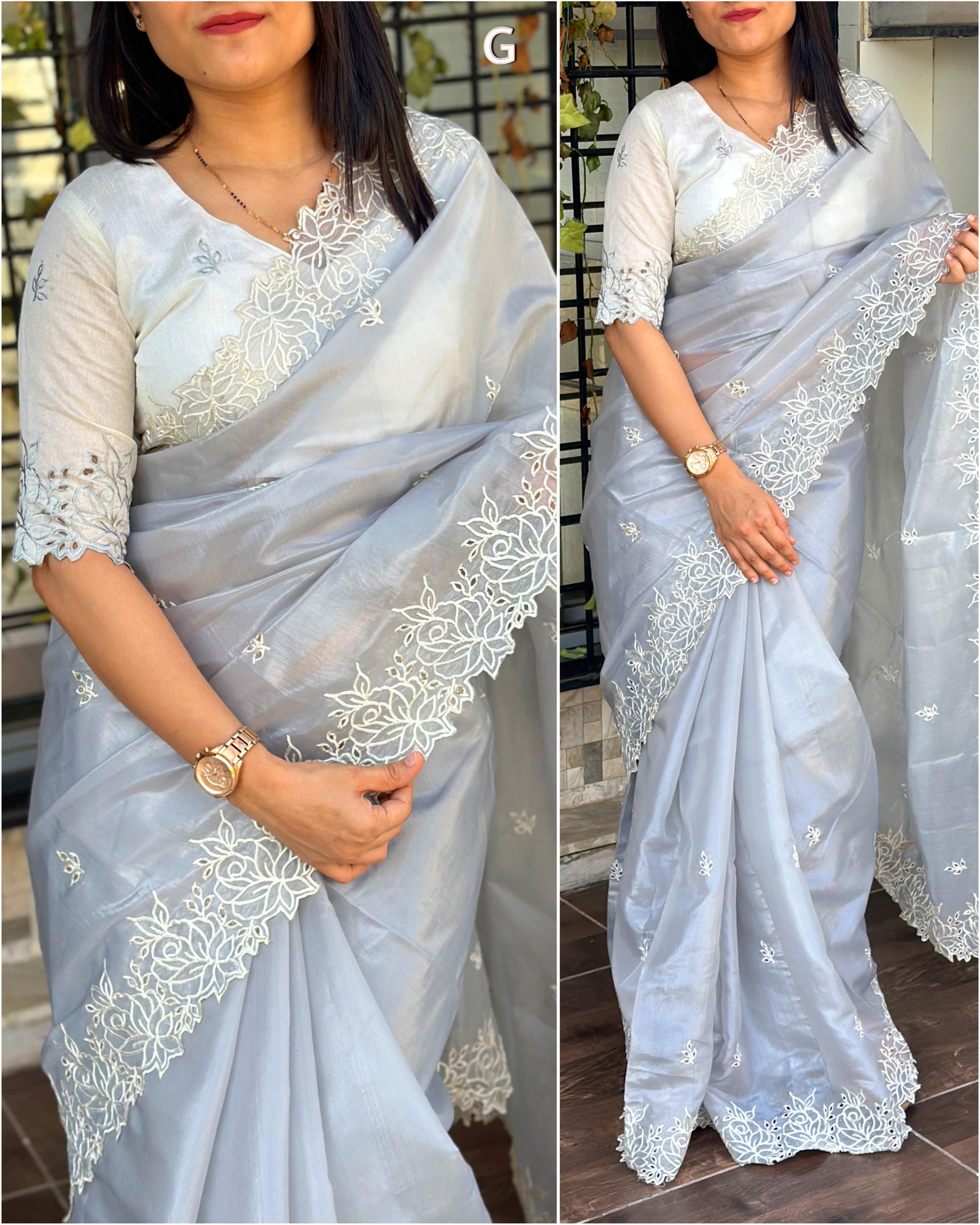 Organza saree