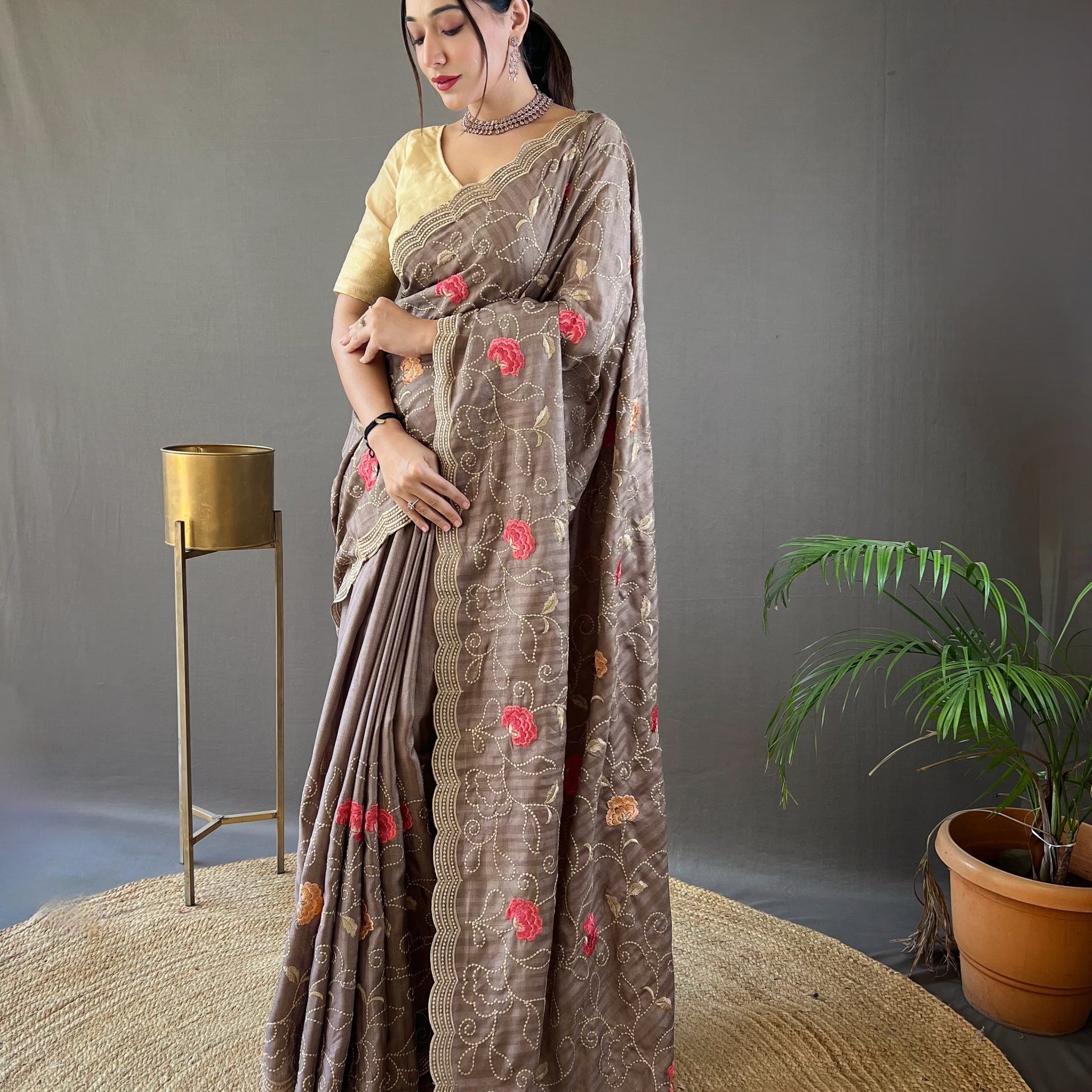 Tussar Silk Saree