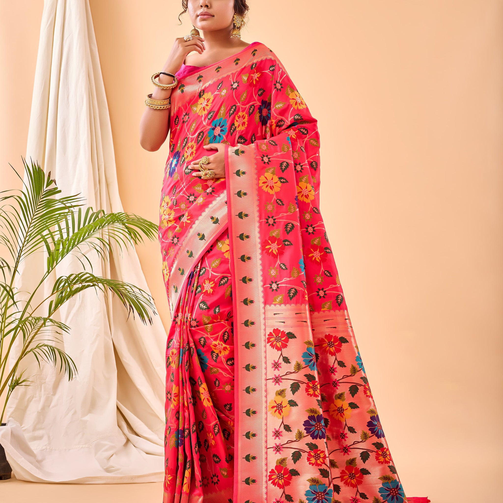 Paithani Weaving Silk Saree