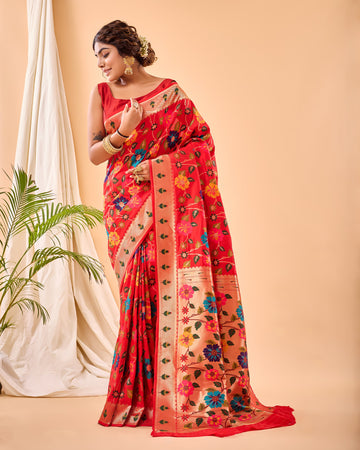 Paithani Weaving Silk Saree