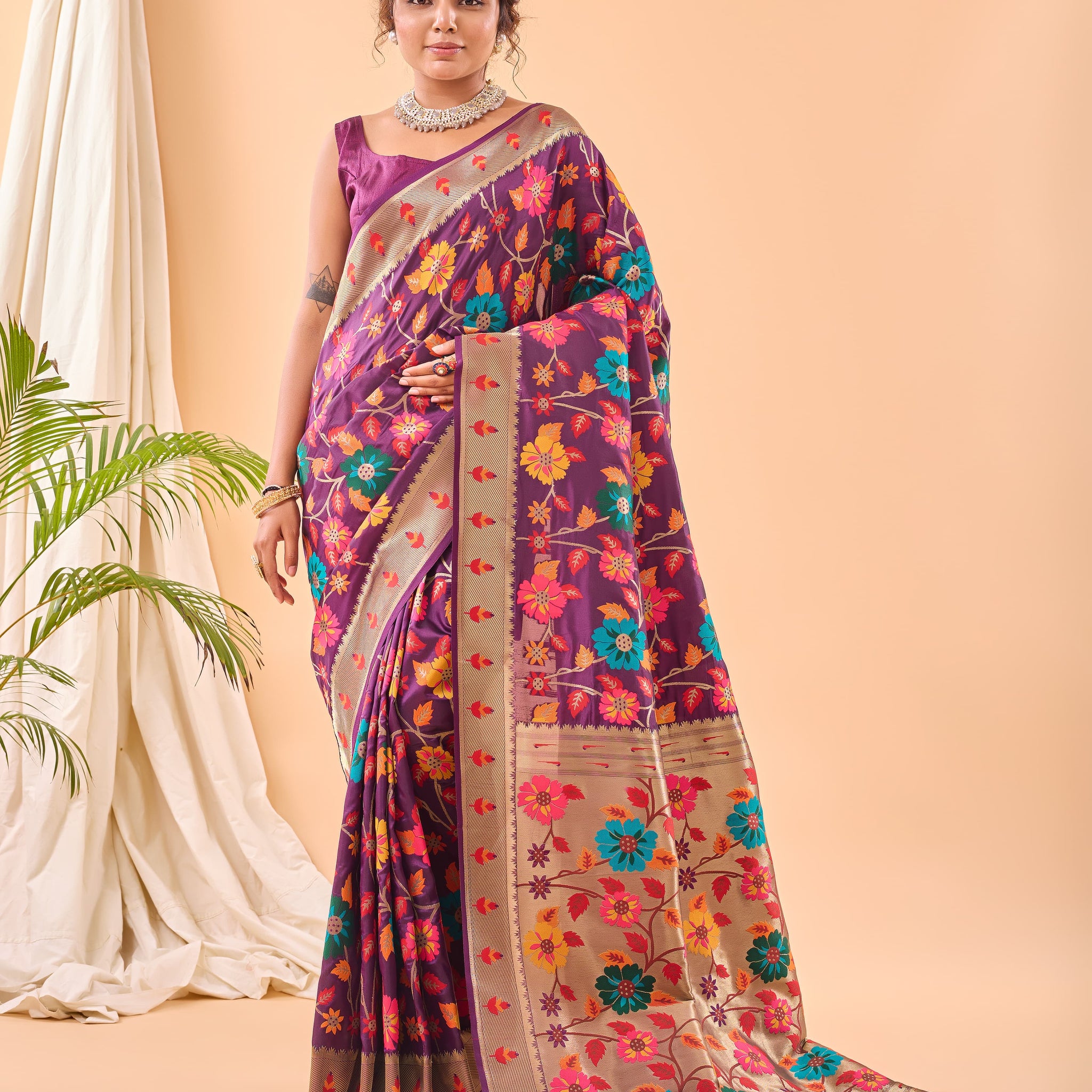 Paithani Weaving Silk Saree