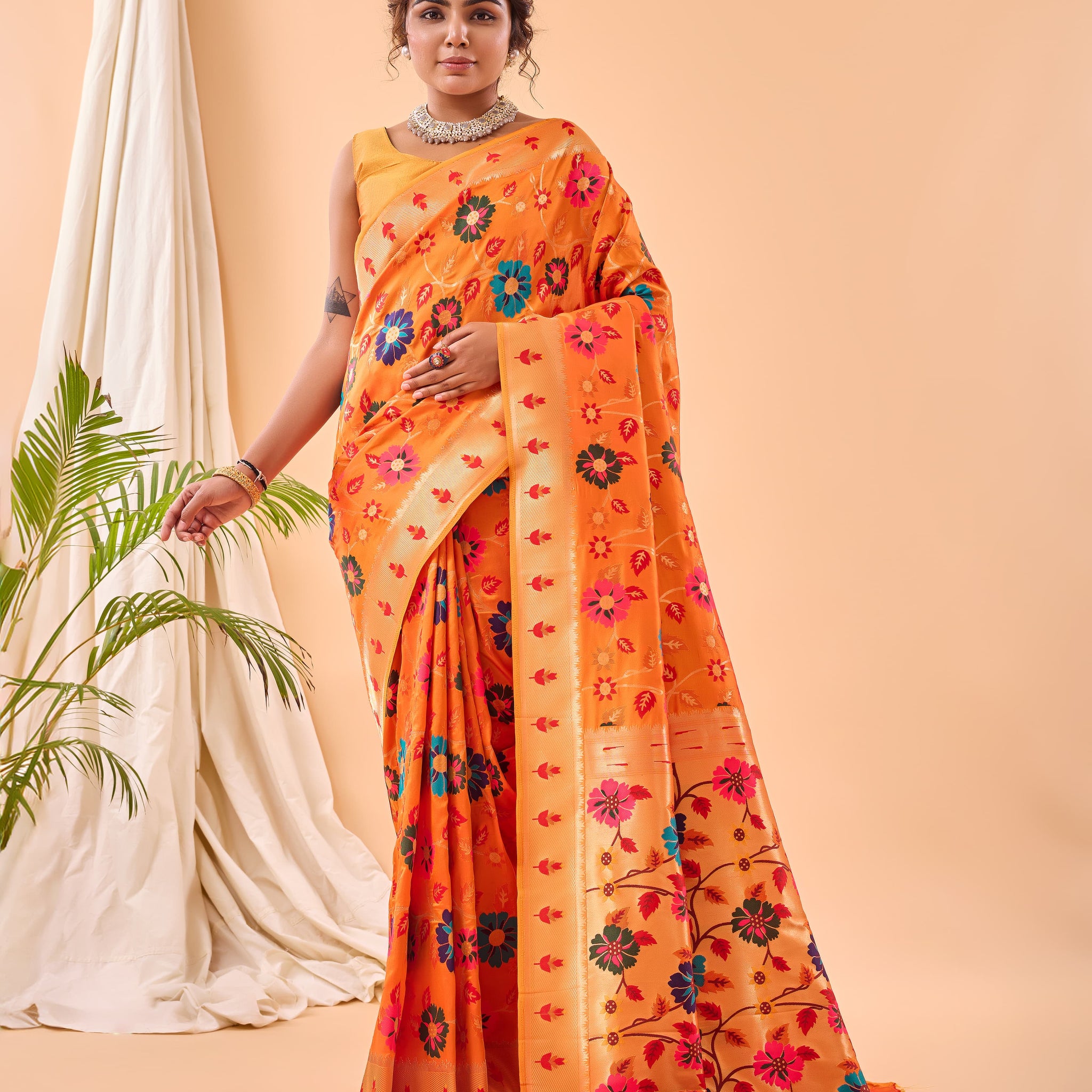 Paithani Weaving Silk Saree