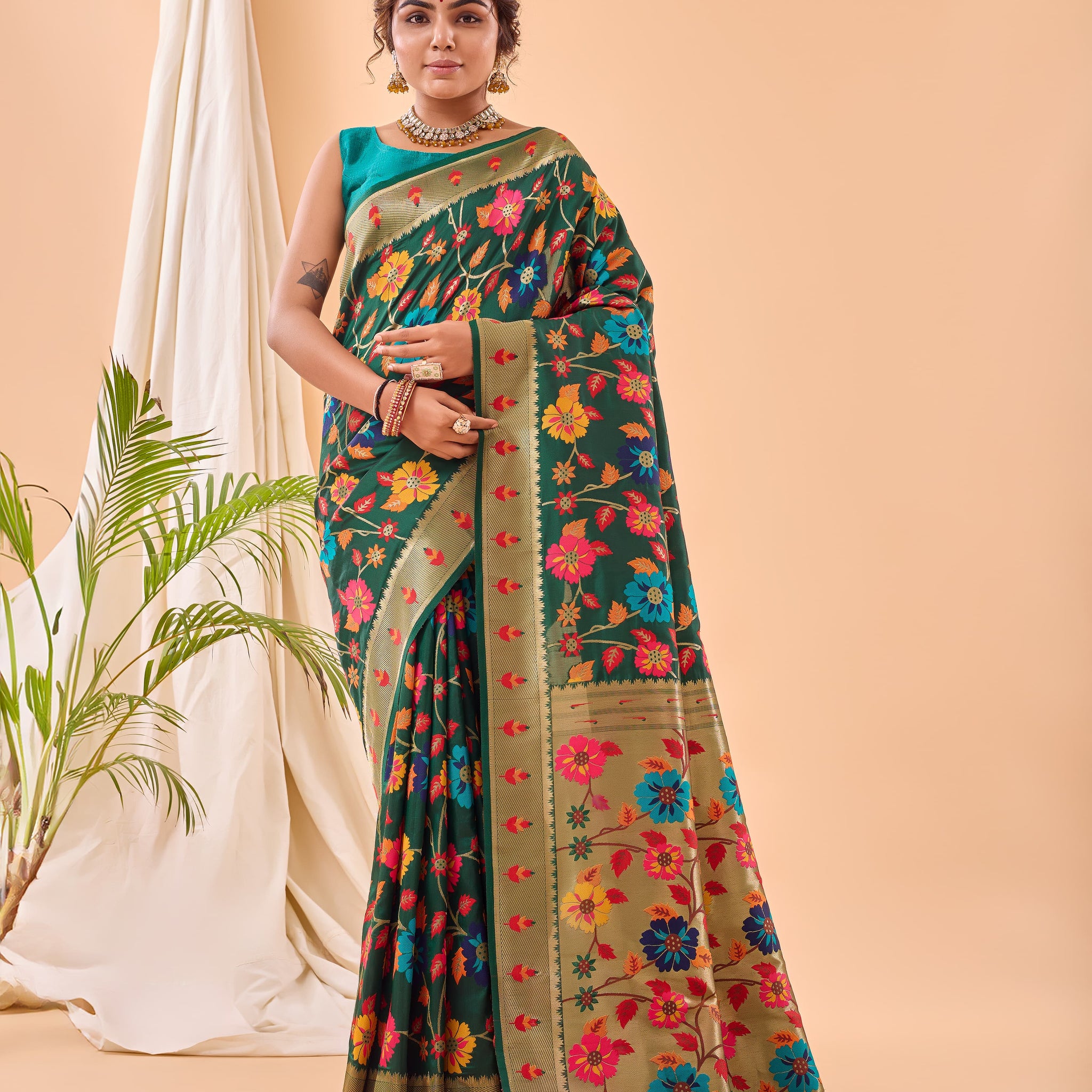 Paithani Weaving Silk Saree