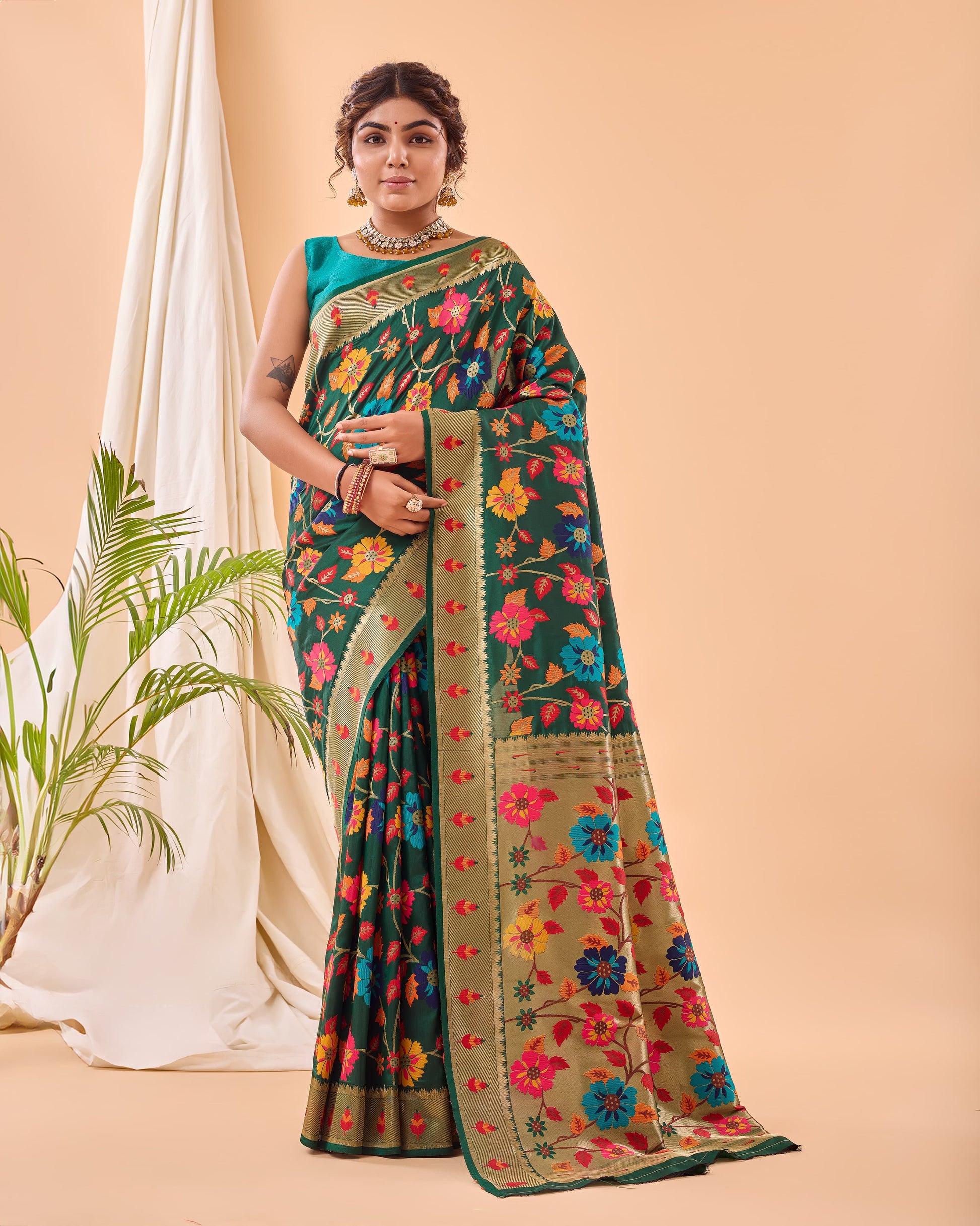 Paithani Weaving Silk Saree