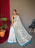 Cotton With Katha Prints Saree