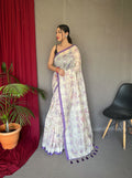 Cotton With Katha Prints Saree