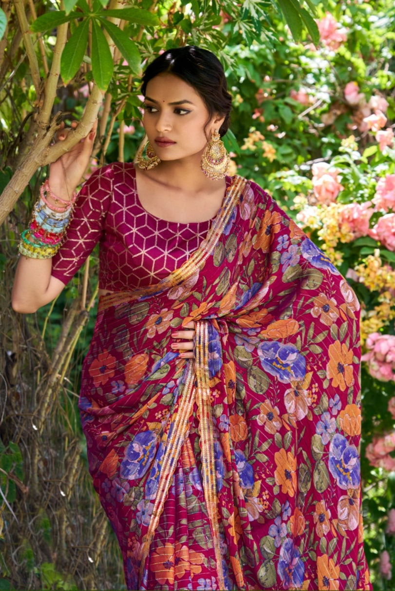 Chiffon Saree