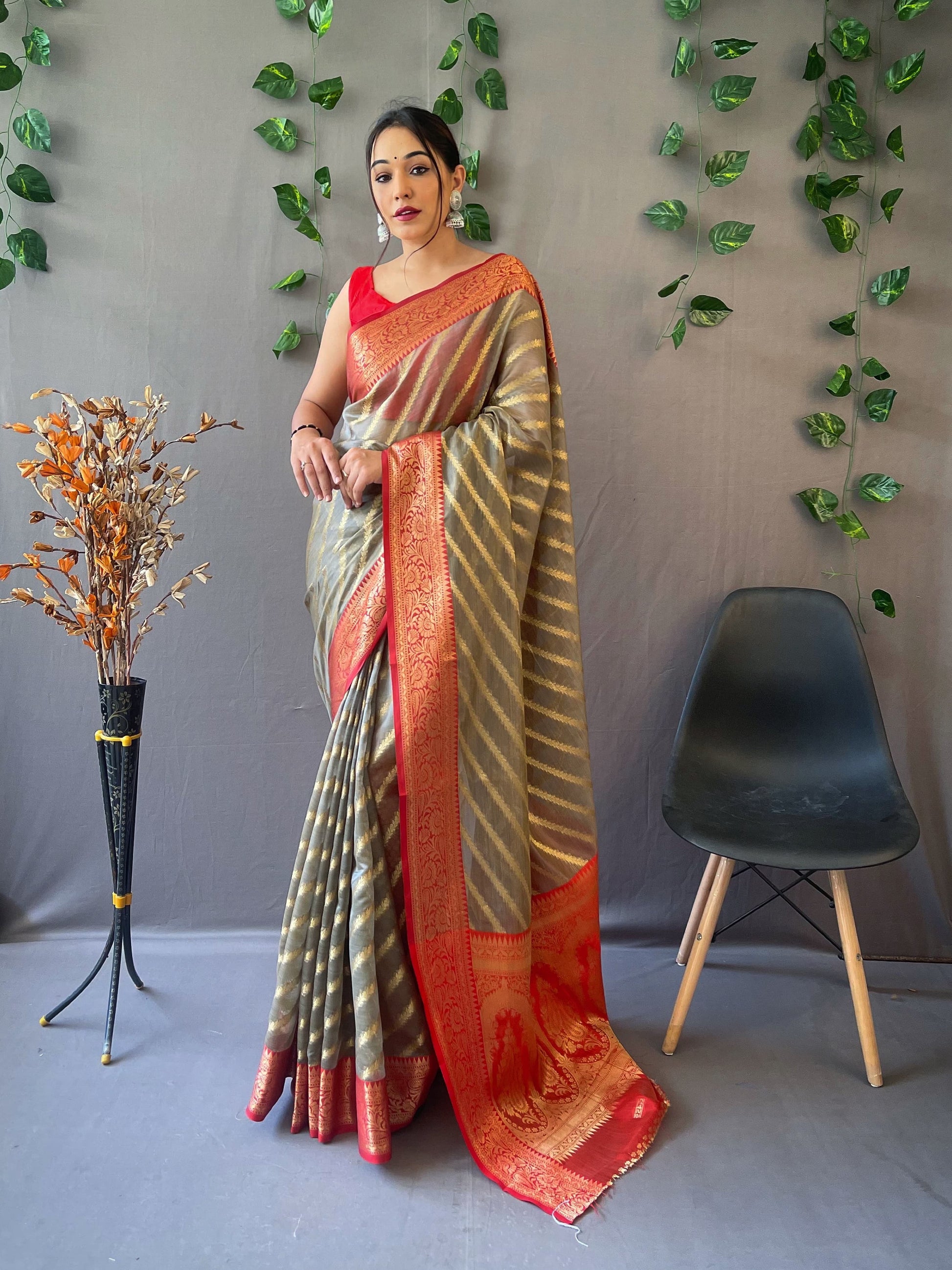 Pure Organza Weaved Saree