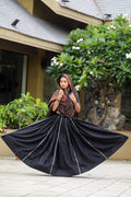 Fully Black Gujarati Chaniya Choli For Garba