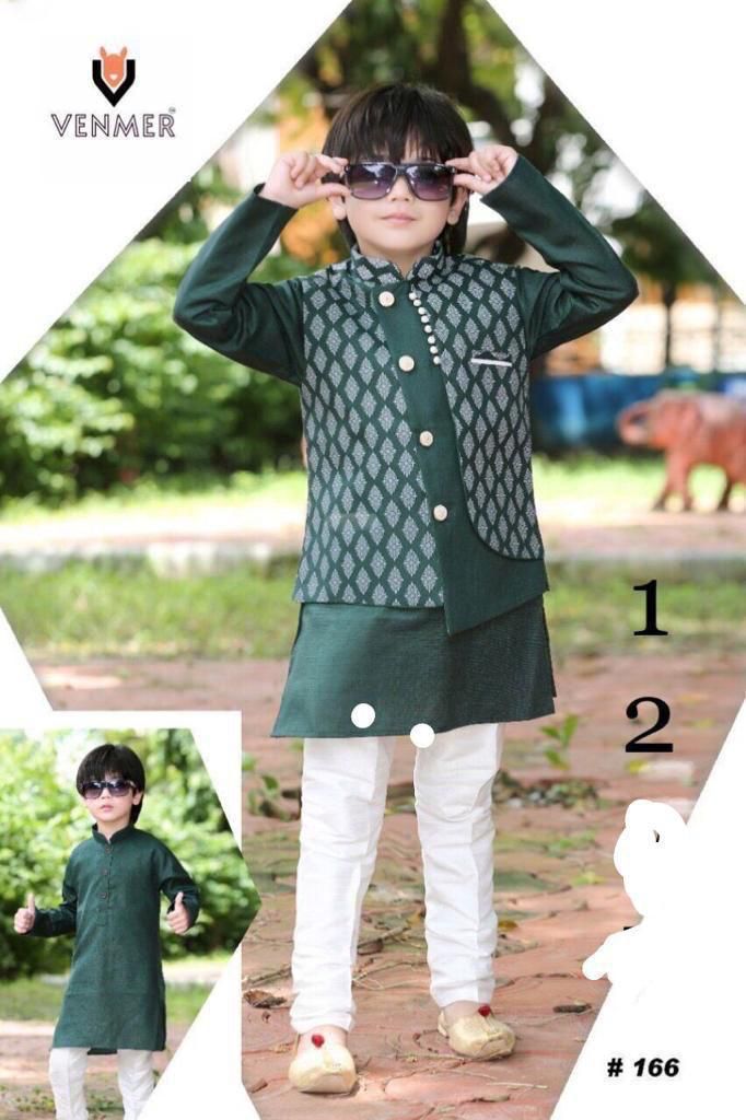 Kid's Kurta Pyjama With Jacket