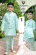 Kid's Kurta Pyjama With Jacket