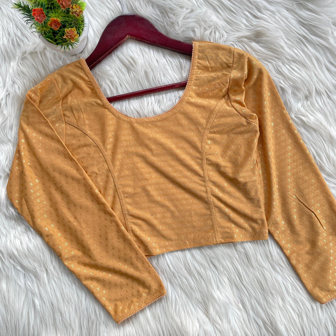 Long Sleeve Stretchable Blouse