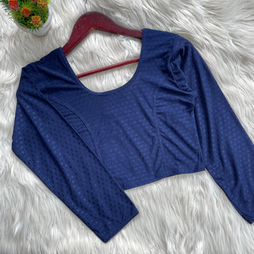 Long Sleeve Stretchable Blouse