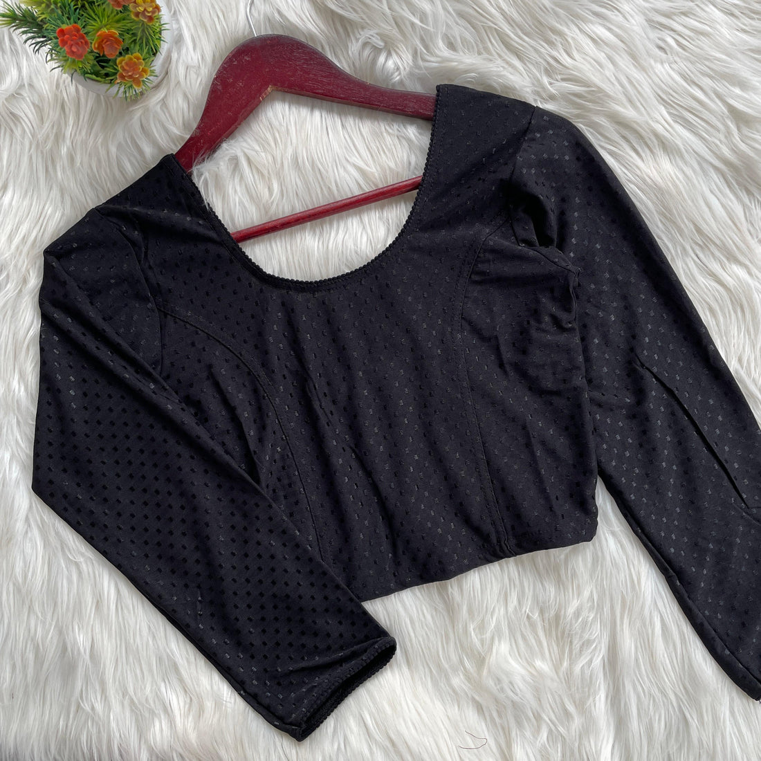 Long Sleeve Stretchable Blouse