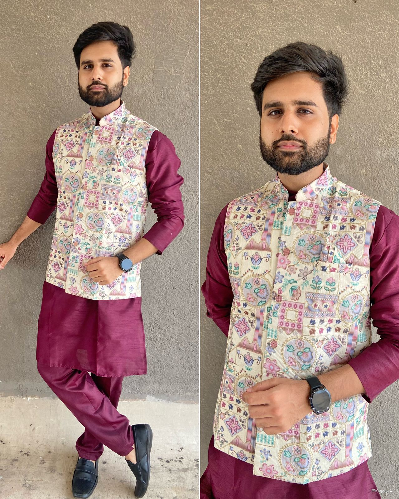 Kurta Pajama with Modi Jacket