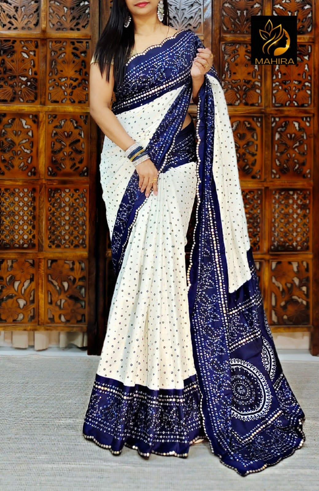 Chiffon Bandhani Sarees