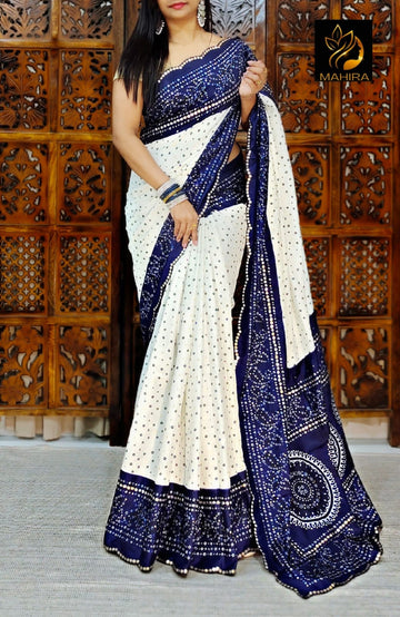 Chiffon Bandhani Sarees