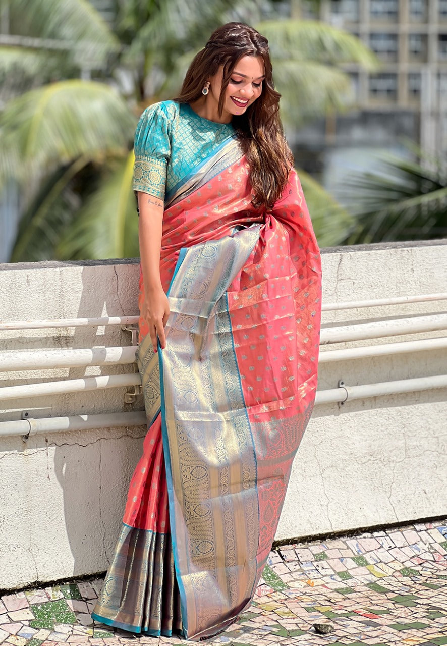 Kanjivaram Tissue Silk Saree