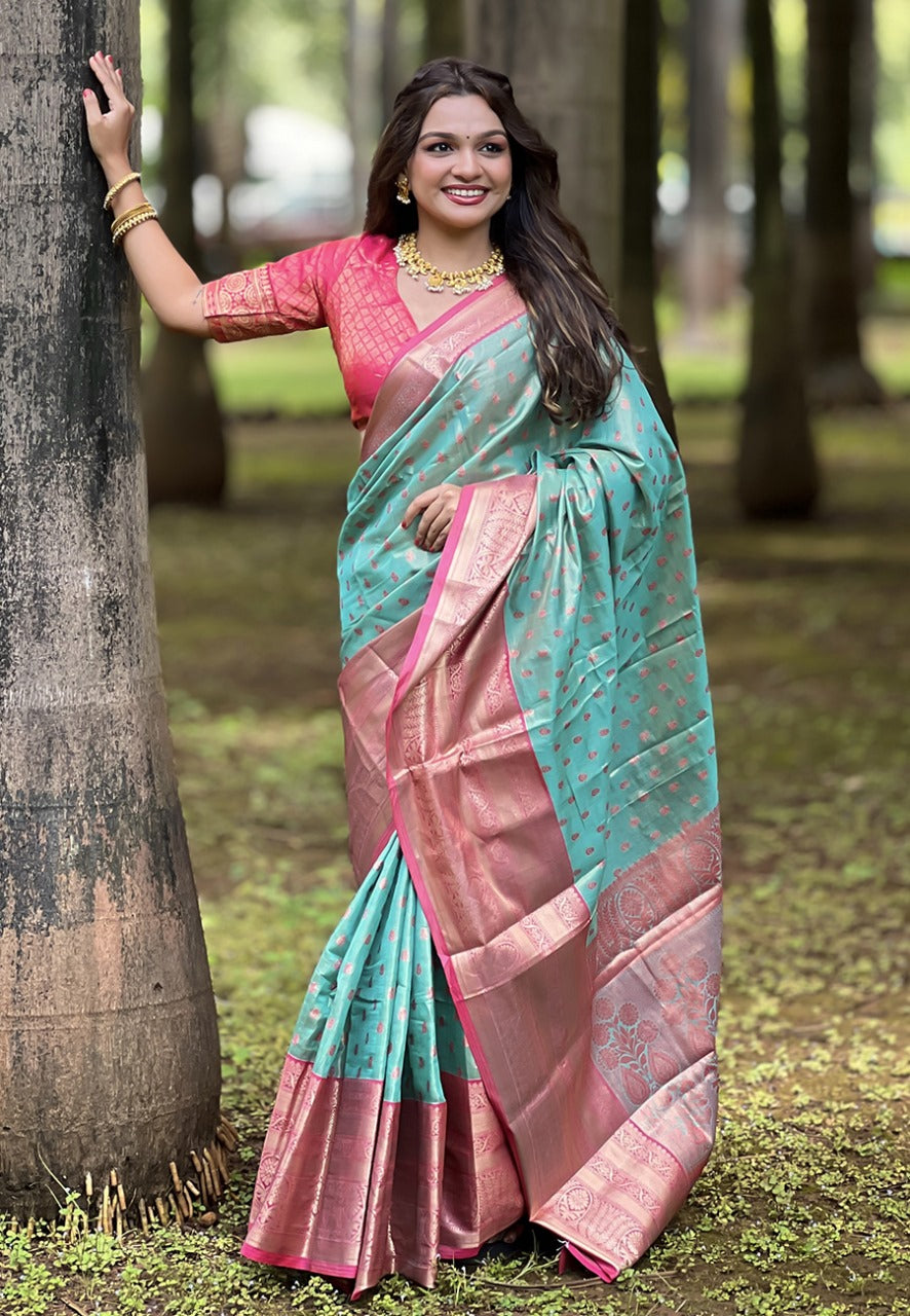 Kanjivaram Tissue Silk Saree