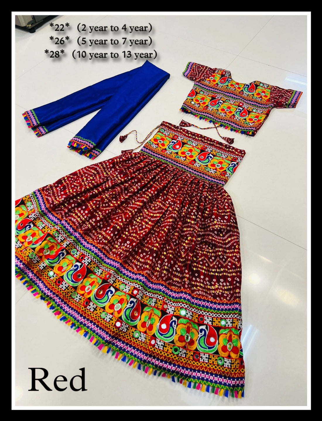 Girls Navratri Lehenga Choli