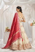 Cream Golden Tissue Lehenga with Gotapatti & Sequins Embroidery