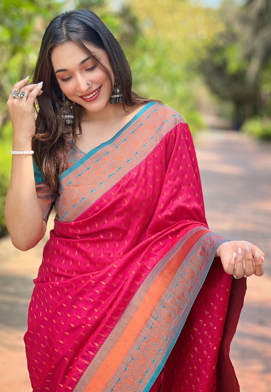 Banarasi Paithani Silk Saree