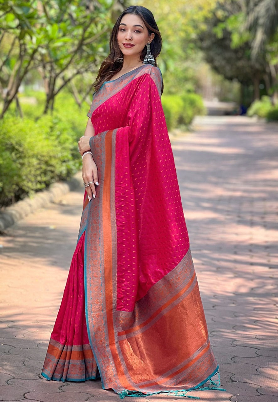 Banarasi Paithani Silk Saree