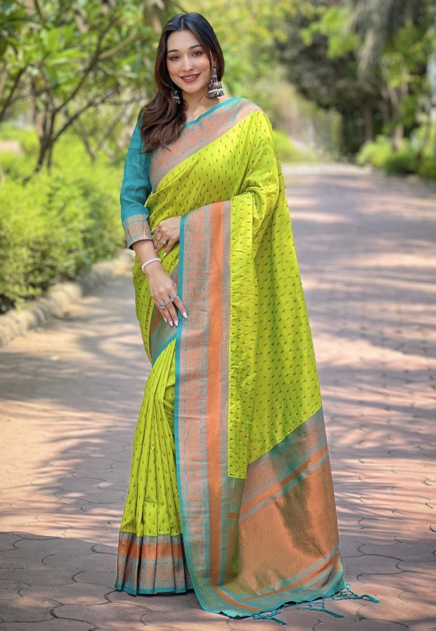 Banarasi Paithani Silk Saree