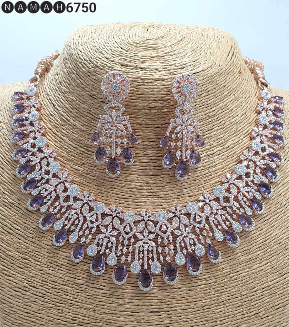 american diamond necklace Set