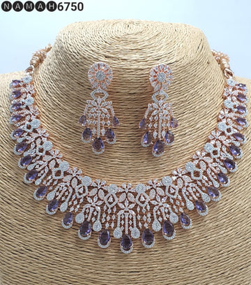 american diamond necklace Set