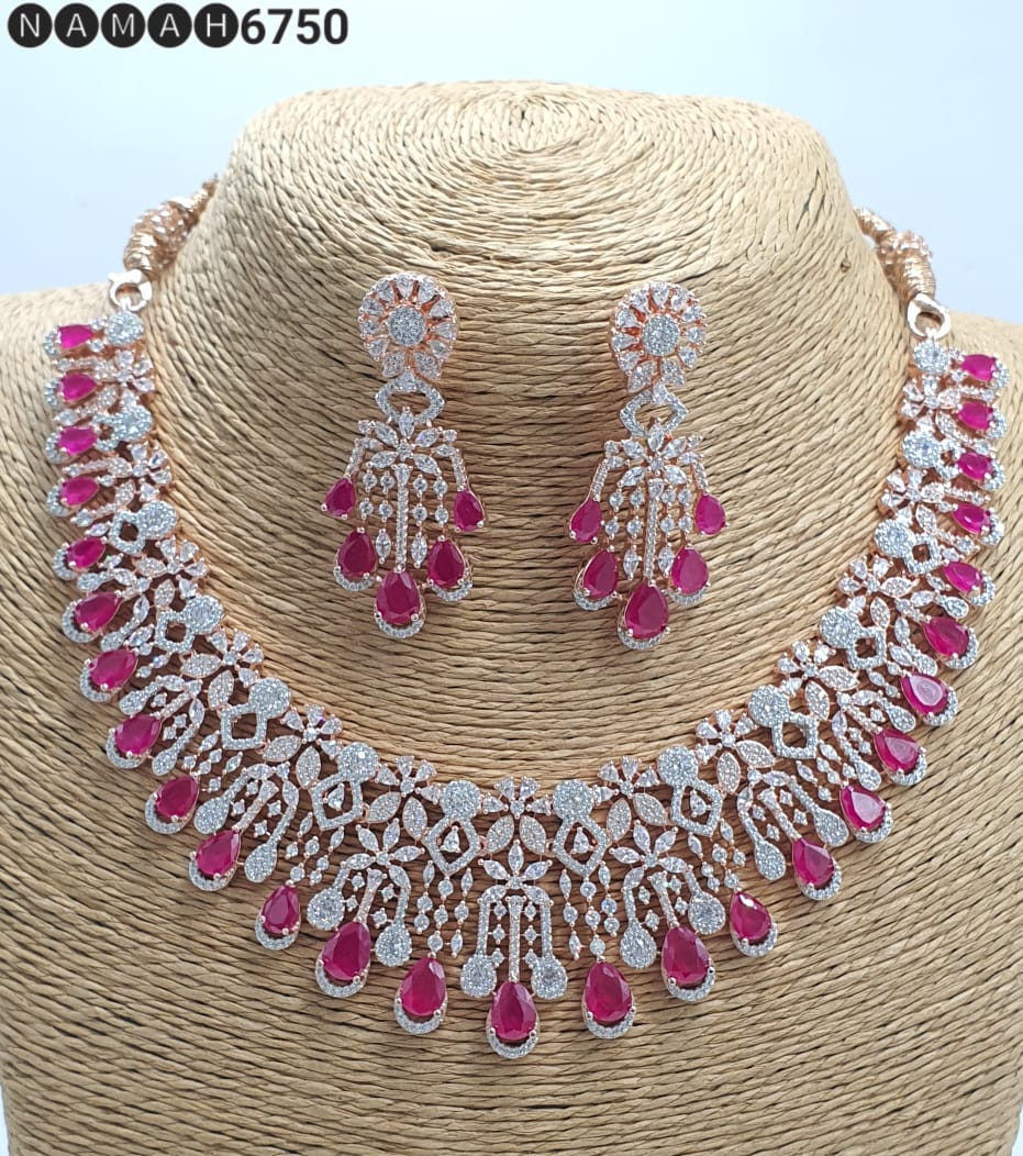 american diamond necklace Set