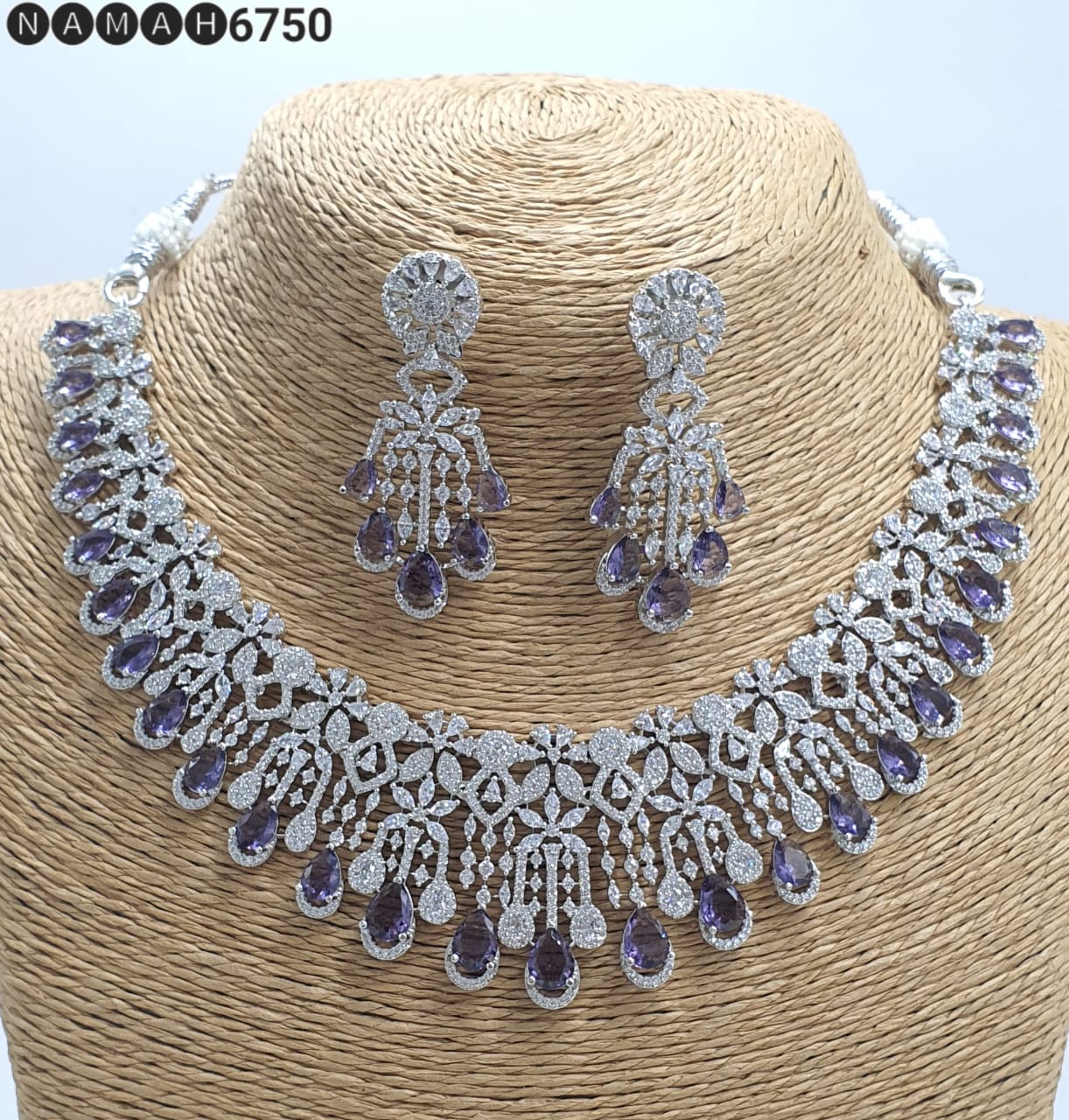 american diamond necklace Set