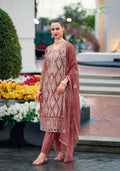 Dusty Rose Embroidered Straight Cut Suit Set