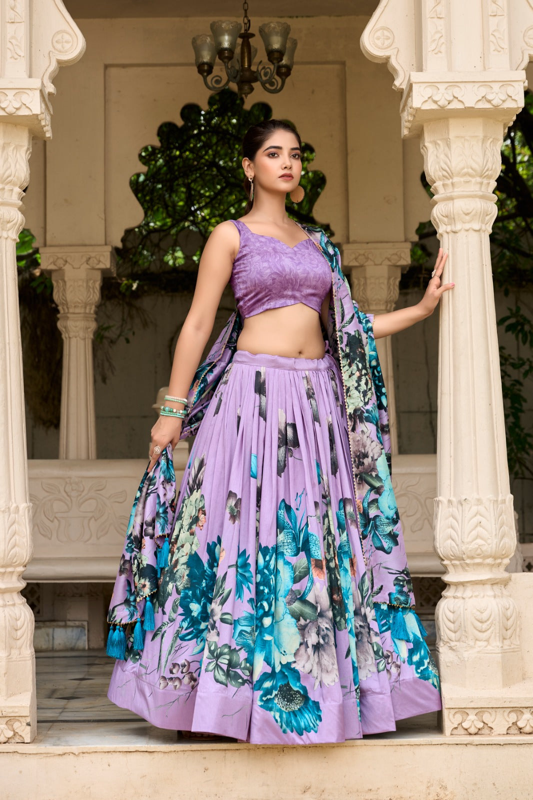 Tussar Silk Lehenga Choli