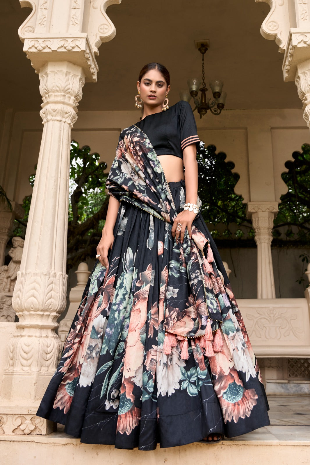 Tussar Silk Lehenga Choli