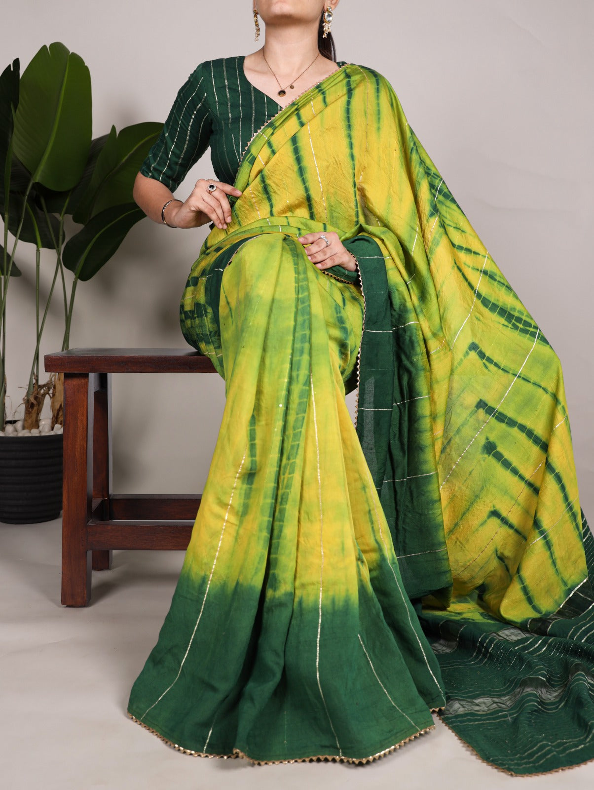 Viscose Chanderi Silk Saree