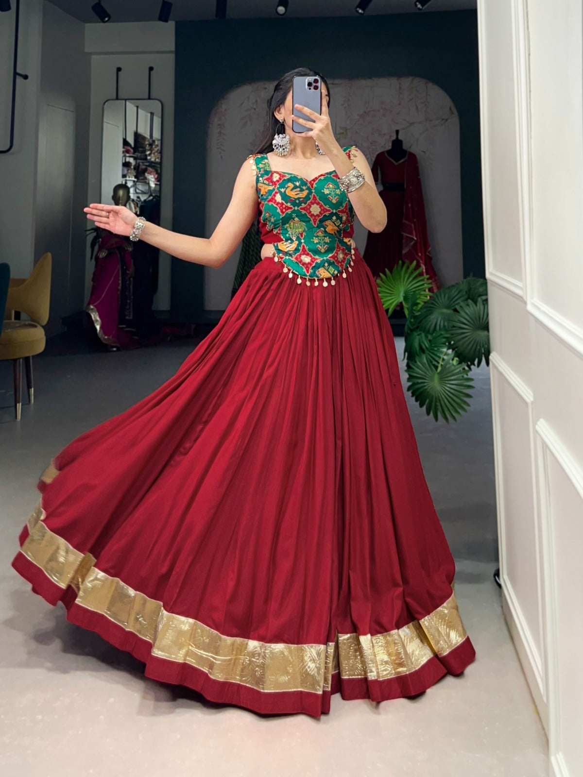 Rayon Cotton Lehenga Choli