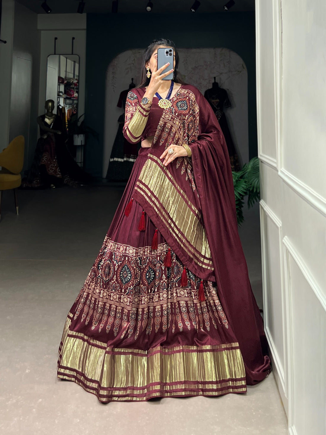 Gaji Silk Lehenga Choli