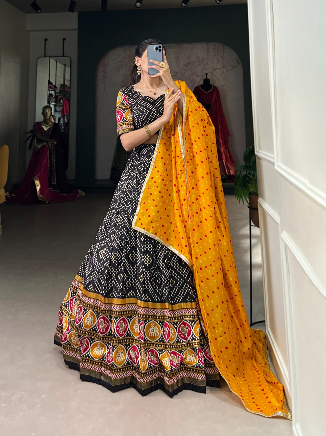 Bandhej & Patola Print Lehenga Choli