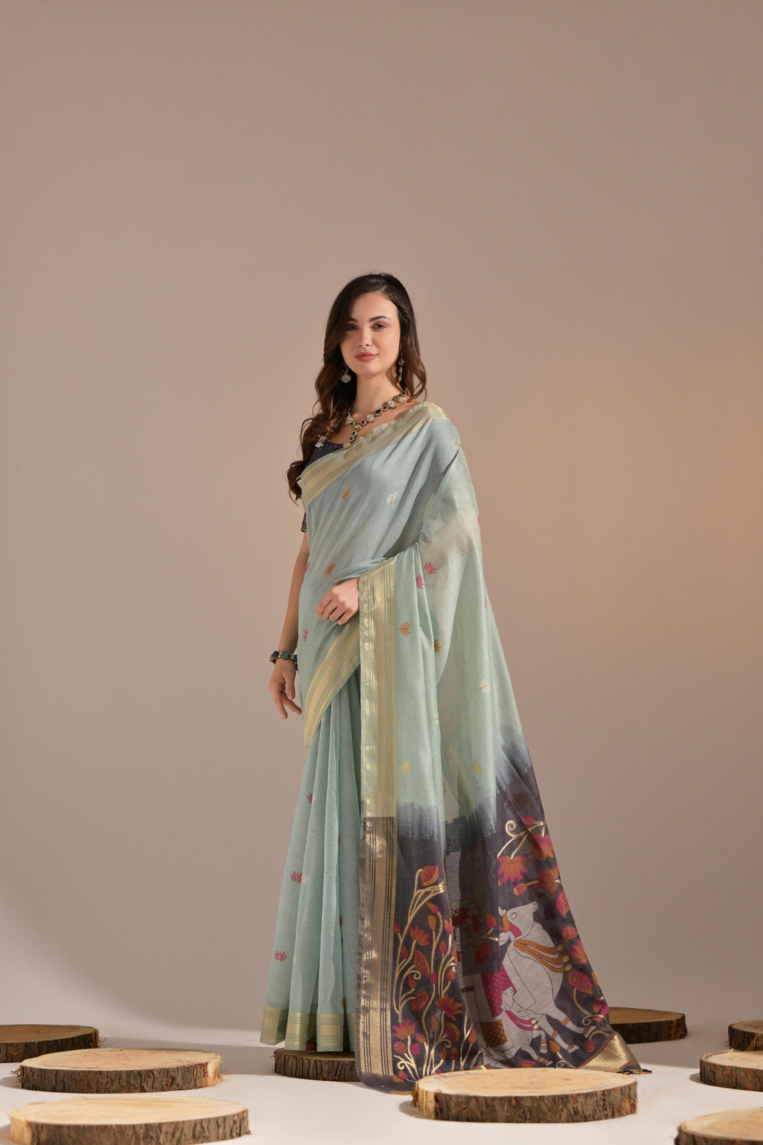 Muga Silk Saree