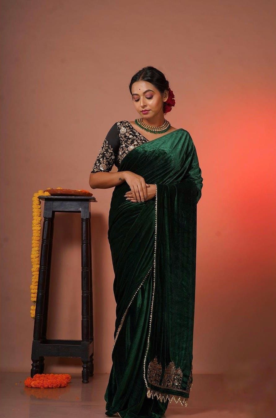 Velvet Saree