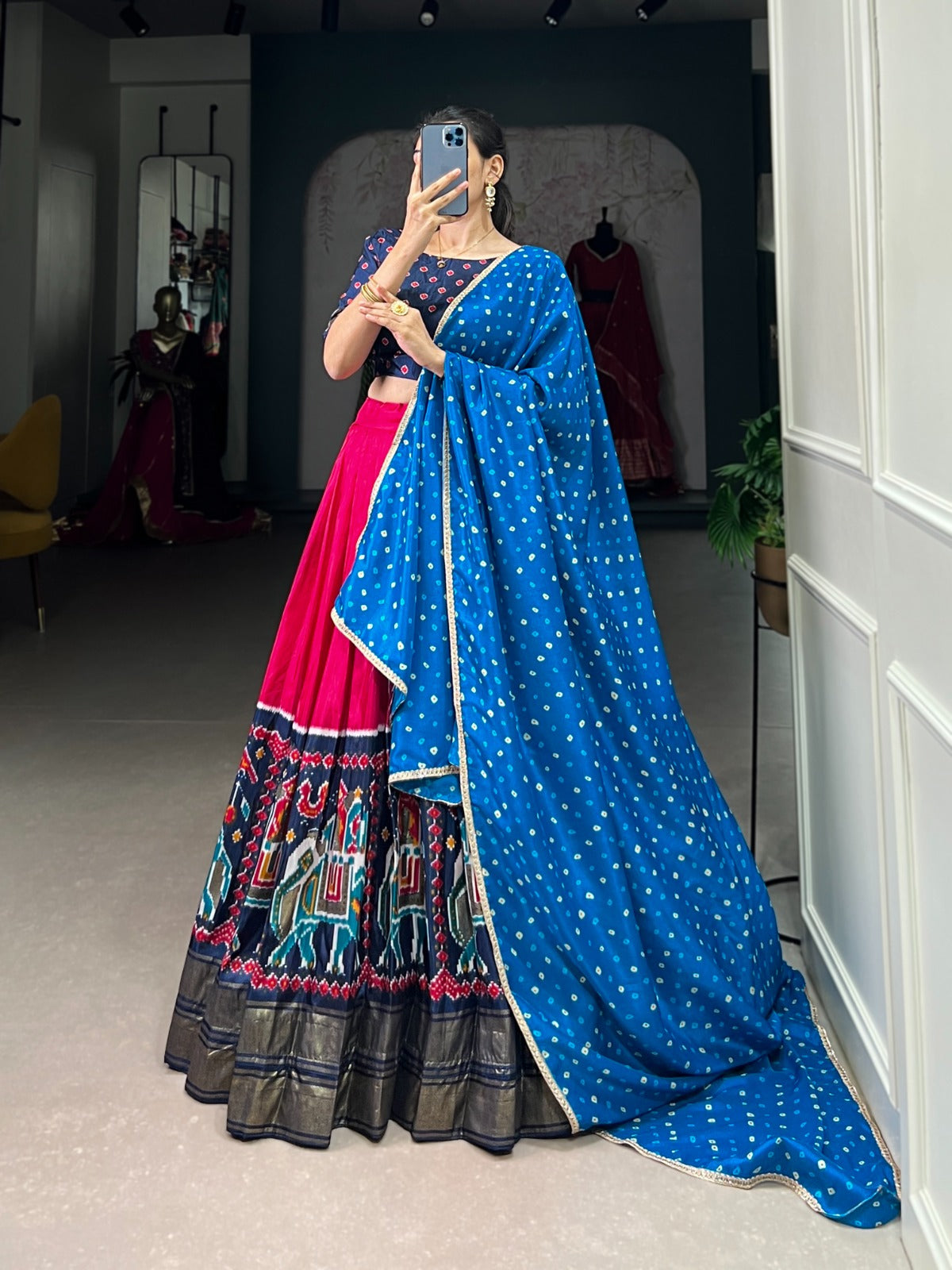 Pure Dola Silk Patola Lehenga Choli