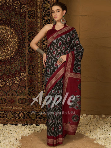 Women's Designer Party Wear Indian Style Bhagalpuri Cotton Saree