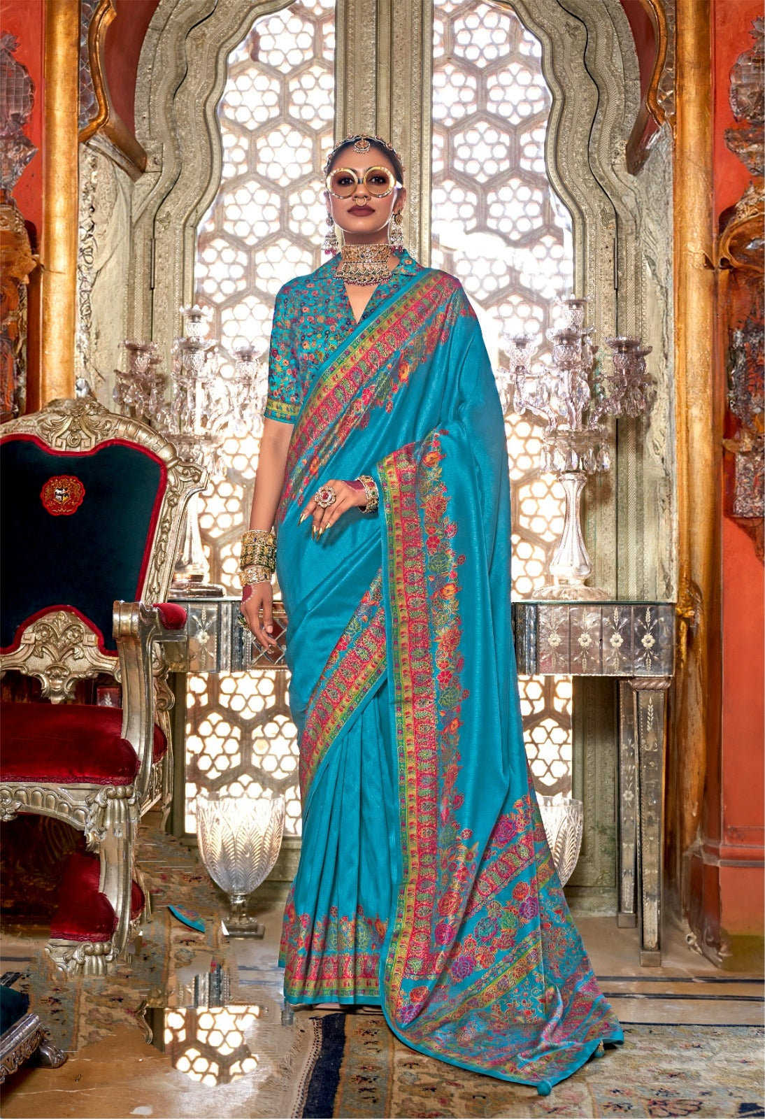 Pashmina Silk Saree