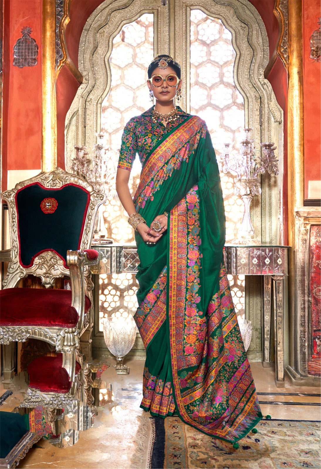 Pashmina Silk Saree