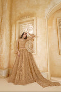 Golden Embellished Lehenga Choli with Intricate Threadwork & Stones