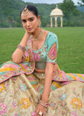 Pastel Multicolor Lehenga with Heavy Embroidery & Modern Designs