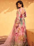 Blush Pink Floral Chinon Silk Anarkali Suit